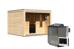 KARIBU Eldor Saunahaus, Naturbelassen, Fichte, 276x276x210 Cm, Mit Bronzierter Tür, Terrasse Und 9 KW Bio-Ofen 21 KARIBU Eldor Saunahaus, Naturbelassen, Fichte, 276x276x210 Cm, Mit Bronzierter Tür, Terrasse Und 9 KW Bio-Ofen -Kettler Verkaufs-Shop 31316 3 03.jpg