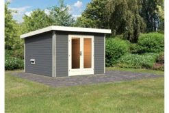 KARIBU Mainburg 1 Saunahaus, Terragrau, Fichte, 309x309x229 Cm, SET 1 Mit Doppelflügeltür Und Vorraum -Kettler Verkaufs-Shop 31317 4 02.jpg