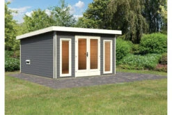 KARIBU Mainburg 3 Saunahaus, Terragrau, Fichte, 369x369x229 Cm, SET A Mit Doppelflügeltür Und Vorraum -Kettler Verkaufs-Shop 31321 4 02.jpg