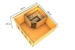 KARIBU Mainburg 3 Saunahaus, Terragrau, Fichte, 369x369x229 Cm, SET B Mit Doppelflügeltür, Vorraum Und 9 KW Bio-Ofen 23 KARIBU Mainburg 3 Saunahaus, Terragrau, Fichte, 369x369x229 Cm, SET B Mit Doppelflügeltür, Vorraum Und 9 KW Bio-Ofen -Kettler Verkaufs-Shop 31322 6 05.jpg