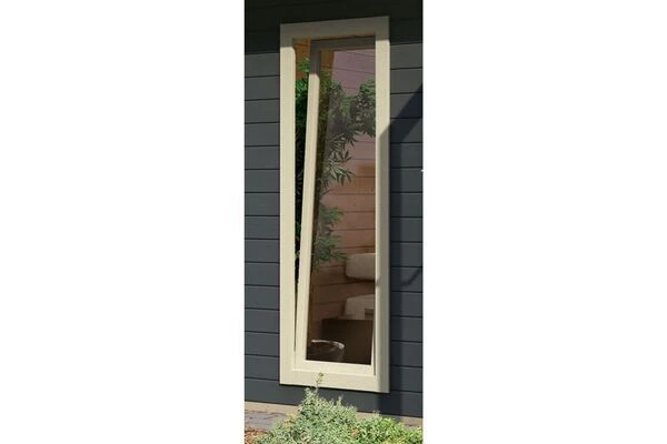 KARIBU Mainburg 3 Saunahaus, Terragrau, Fichte, 369x369x229 Cm, SET B Mit Doppelflügeltür, Vorraum Und 9 KW Bio-Ofen 19 KARIBU Mainburg 3 Saunahaus, Terragrau, Fichte, 369x369x229 Cm, SET B Mit Doppelflügeltür, Vorraum Und 9 KW Bio-Ofen – Bild 17