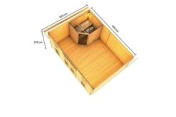 KARIBU Mainburg 4 Saunahaus, Naturbelassen, Fichte, 490x368x229 Cm, SET A Mit Doppelflügeltür Und Vorraum -Kettler Verkaufs-Shop 31323 1 05.jpg