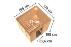 KARIBU Sodin Sauna, Lichtgrau, Fichte, 196x170x198 Cm, Inkl. Fronteinstieg, Ganzglastür Und 4,5 KW Bio-Ofen Ext. Strg. 20 KARIBU Sodin Sauna, Lichtgrau, Fichte, 196x170x198 Cm, Inkl. Fronteinstieg, Ganzglastür Und 4,5 KW Bio-Ofen Ext. Strg. -Kettler Verkaufs-Shop 31329 4 05.jpg
