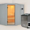 KARIBU Siirin Sauna, Lichtgrau, Fichte, 196x170x198 Cm, Inkl. Eckeinstieg, Ganzglastür Und 4,5 KW Bio-Ofen Ext. Strg. -Kettler Verkaufs-Shop 31330 4 01.jpg
