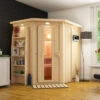 KARIBU Caspin Energiespar-Sauna, Naturbelassen, Fichte, 210x165x202 Cm, Mit Kranz Und 3,6 KW Ofen Ext. Steuerung -Kettler Verkaufs-Shop 31391 3 01.jpg
