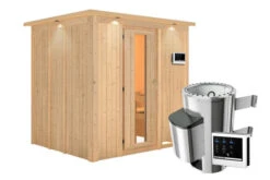KARIBU Eupin Energiespar-Sauna, Naturbelassen, Fichte, 210x184x202 Cm, Mit Kranz Und 3,6 KW Ofen Ext. Steuerung Modern 20 KARIBU Eupin Energiespar-Sauna, Naturbelassen, Fichte, 210x184x202 Cm, Mit Kranz Und 3,6 KW Ofen Ext. Steuerung Modern -Kettler Verkaufs-Shop 31392 3 03.jpg