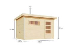 KARIBU Skrollan 2 Saunahaus, Naturbelassen, Fichte, 336x231x227 Cm, Moderne Tür & Holzofen Inkl. Schornstein 26 KARIBU Skrollan 2 Saunahaus, Naturbelassen, Fichte, 336x231x227 Cm, Moderne Tür & Holzofen Inkl. Schornstein -Kettler Verkaufs-Shop 31399 5 05.jpg