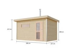KARIBU Skrollan 3 Saunahaus, Naturbelassen, Fichte, 396x231x227 Cm, Milchglastür & Holzofen Inkl. Schornstein -Kettler Verkaufs-Shop 31399 7 05.jpg