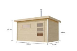 KARIBU Skrollan 3 Saunahaus, Naturbelassen, Fichte, 396x231x227 Cm, Moderne Tür & Holzofen Inkl. Schornstein -Kettler Verkaufs-Shop 31399 8 05.jpg