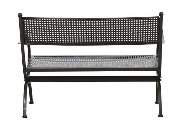 MBM Bank Romeo, Marone, Schmiedeeisen Verzinkt, Pulverbeschichtet, 2-Sitzer, 122x90x62 Cm 5 MBM Bank Romeo, Marone, Schmiedeeisen Verzinkt, Pulverbeschichtet, 2-Sitzer, 122x90x62 Cm – Bild 3