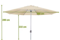 DOPPLER Active Mittelstockschirm, Natur, Aluminium/Textil, Ø 380 Cm, Mit Kurbel -Kettler Verkaufs-Shop 3 12354 1.jpg