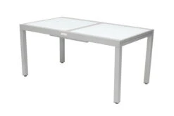 VILLANA Ausziehtisch, Silber/weiß, Alu/Sicherheitsglas, 160/220x90 Cm, Flügelmechanismus -Kettler Verkaufs-Shop 3 13395 2.jpg