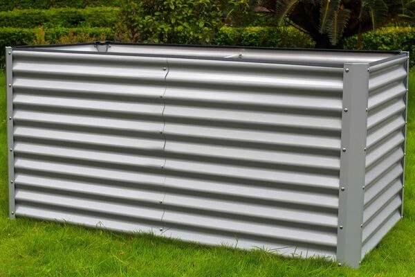 OUTFLEXX Hochbeet, Silber, Zincalume, Pulverbeschichtet, 180 X 90 X 84 Cm 9 OUTFLEXX Hochbeet, Silber, Zincalume, Pulverbeschichtet, 180 X 90 X 84 Cm – Bild 7