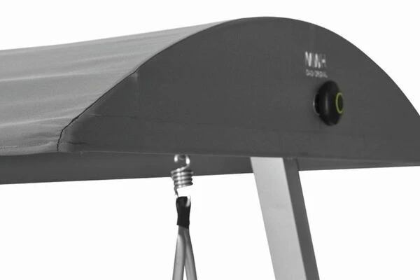 MWH Elements Hollywoodschaukel, Silber/anthrazit, Alu/Textil, 3-Sitzer, 209 X 113 X 171 Cm 4 MWH Elements Hollywoodschaukel, Silber/anthrazit, Alu/Textil, 3-Sitzer, 209 X 113 X 171 Cm – Bild 3