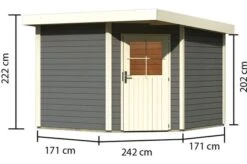 KARIBU Gartenhaus Neuruppin 3, Fichtenholz 28 Mm, Flachdach 12 KARIBU Gartenhaus Neuruppin 3, Fichtenholz 28 Mm, Flachdach -Kettler Verkaufs-Shop 3 18014 8.jpg