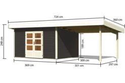 KARIBU Gartenhaus Northeim 4, Fichtenholz 38 Mm, Pultdach 12 KARIBU Gartenhaus Northeim 4, Fichtenholz 38 Mm, Pultdach -Kettler Verkaufs-Shop 3 18027 14.jpg