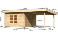 KARIBU Gartenhaus Northeim 5, Fichtenholz 38 Mm, Pultdach -Kettler Verkaufs-Shop 3 18028 11.jpg