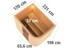 KARIBU Systemsauna Titania 4, Fichtenholz 68mm, Fronteinstieg, Ca. 3,9m² -Kettler Verkaufs-Shop 3 18427 5.jpg