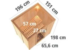 KARIBU Systemsauna Fanja, Fichtenholz 68mm, Fronteinstieg, Ca. 2,7m² -Kettler Verkaufs-Shop 3 18460 17.jpg