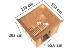 KARIBU Systemsauna Daria, Fichtenholz 68mm, Fronteinstieg, Ca. 3,3m² -Kettler Verkaufs-Shop 3 18462 5.jpg