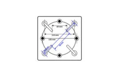 OUTFLEXX Adapterplatte Für Schirmständer Und Bodenanker, Anthrazit, Alu, 16x16x1,5cm, Lochabstand 64-113mm -Kettler Verkaufs-Shop 3 18885.jpg