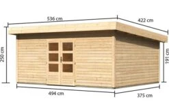 KARIBU Gartenhaus Northeim 6, Fichtenholz Ca. 40 Mm, Pultdach, 12 KARIBU Gartenhaus Northeim 6, Fichtenholz Ca. 40 Mm, Pultdach, -Kettler Verkaufs-Shop 3 19422.jpg