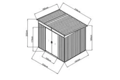 OUTTECH Gerätehaus, Anthrazit, Stahl, 194x238x203cm, Schiebetüren Und Fenster -Kettler Verkaufs-Shop 3 20683.jpg