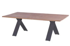 HARTMAN Xanadu / Aruba Set, Xerix/anthrazit, Alu/Teakholz, 6 Stapelsessel, Teakarmlehnen, 220x100cm -Kettler Verkaufs-Shop 3 21171.jpg