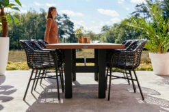 HARTMAN Yasmani / Cecilia Set, Schwarz/vintage Brown, Alu/Teakholz/Polyrattan, 6 Diningsessel, 240x100cm 13 HARTMAN Yasmani / Cecilia Set, Schwarz/vintage Brown, Alu/Teakholz/Polyrattan, 6 Diningsessel, 240x100cm -Kettler Verkaufs-Shop 3 21406.jpg