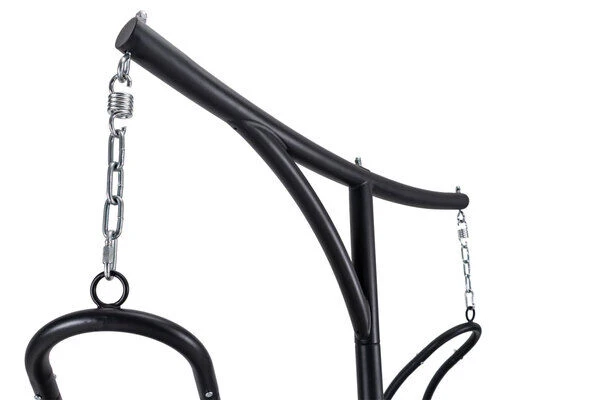 OUTFLEXX Doppelhängesessel, Anthrazit Matt/schwarz, Stahl/Textilene, 190x124x200cm, Inkl. Polster 10 OUTFLEXX Doppelhängesessel, Anthrazit Matt/schwarz, Stahl/Textilene, 190x124x200cm, Inkl. Polster – Bild 8