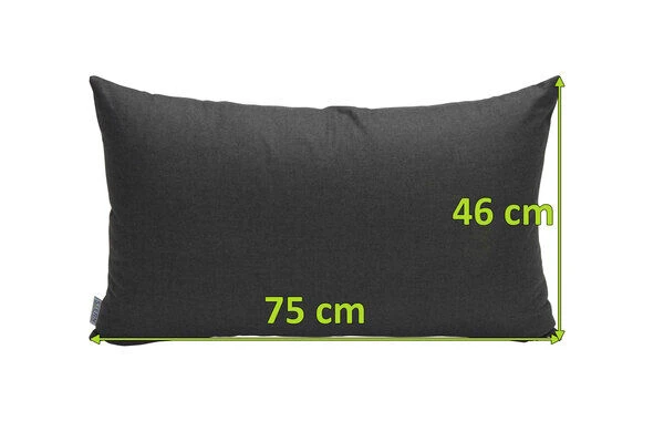 STERN New Holly Rücken-/Zierkissen, Schiefergrau, Textil, 75x46 Cm, Bezug Waschbar 5 STERN New Holly Rücken-/Zierkissen, Schiefergrau, Textil, 75x46 Cm, Bezug Waschbar – Bild 3