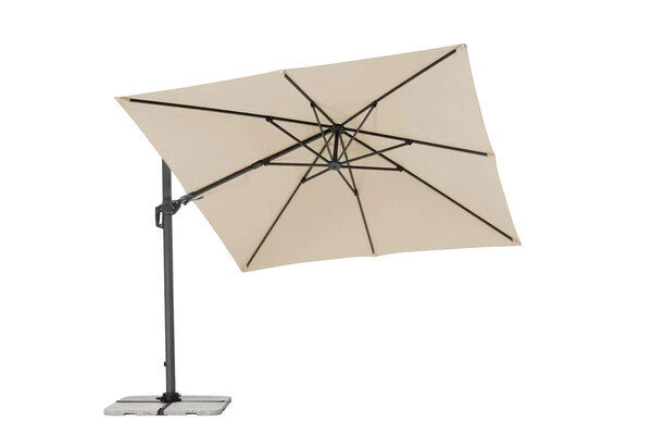 Schneider® SCHNEIDER Rhodos Twist Ampelschirm, Natur, 300x300 Cm, Quadratisch 5 Schneider® SCHNEIDER Rhodos Twist Ampelschirm, Natur, 300x300 Cm, Quadratisch – Bild 3