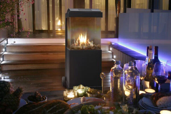 FABER Gartenkamin TheBUZZ, Schwarz, Mit Rädern 5 FABER Gartenkamin TheBUZZ, Schwarz, Mit Rädern – Bild 3