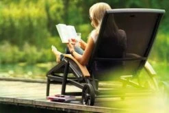 HARTMAN Da Vinci Gartenliege, Xerix/anthrazit, Alu/Textilene, 170 X 82 X 30 Cm, Mit FSC-Teak-Armlehnen -Kettler Verkaufs-Shop 4 11664 1.jpg