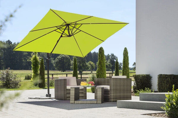 Schneider® SCHNEIDER Rhodos Junior Ampelschirm, Apfelgrün, Quadratisch, 270 X 270 Cm 4 Schneider® SCHNEIDER Rhodos Junior Ampelschirm, Apfelgrün, Quadratisch, 270 X 270 Cm – Bild 2