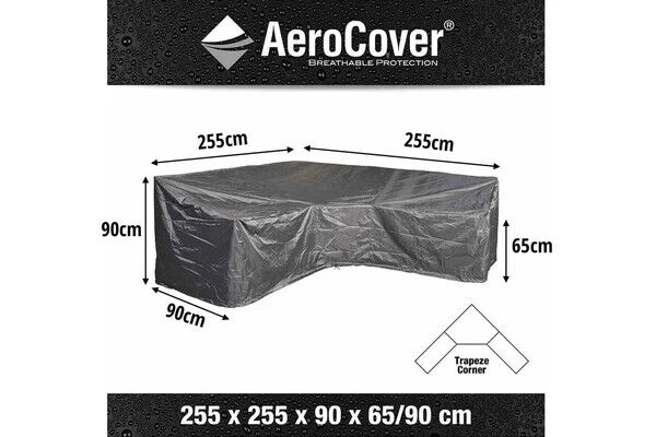 AeroCover Schutzhülle In L-Form Für Lounge Sets, Mit Trapez-Ecke, 255 X 255 X 90 X 65/90 Cm 6 AeroCover Schutzhülle In L-Form Für Lounge Sets, Mit Trapez-Ecke, 255 X 255 X 90 X 65/90 Cm – Bild 4