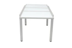 VILLANA Ausziehtisch, Silber/weiß, Alu/Sicherheitsglas, 160/220x90 Cm, Flügelmechanismus -Kettler Verkaufs-Shop 4 13395 2.jpg