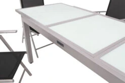 VILLANA Gartenmöbelset, Silber/schwarz, Alu/Textil, Tisch 160/220 Cm, 8 Multipositionssessel -Kettler Verkaufs-Shop 4 13877.jpg