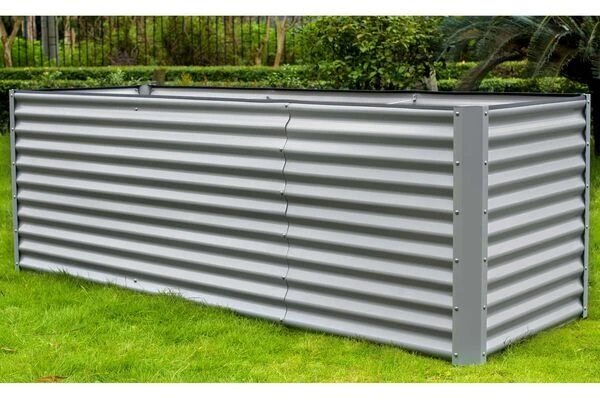 OUTFLEXX Set Hochbeet Mit Erweiterungsmodul, Silber, Zincalume, 120+80cm 6 OUTFLEXX Set Hochbeet Mit Erweiterungsmodul, Silber, Zincalume, 120+80cm – Bild 4