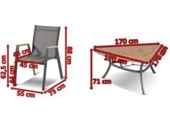 HARTMAN Aruba Esstischgruppe, Xerix/natur, Alu/FSC-Teak, 6 Stapelsessel, 170x170cm -Kettler Verkaufs-Shop 4 16989.jpg