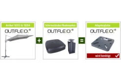 OUTFLEXX Ampelschirm, Anthrazit/creme, Pulverbesch. Aluminium, 250x250cm, Inkl. Plattenständer -Kettler Verkaufs-Shop 4 18353.jpg