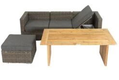 OUTFLEXX Loungegarnitur, Polyrattan/Teakholz, Tisch 160x90cm, Für 4 Personen, Wasserfeste Kissenbox -Kettler Verkaufs-Shop 4 19392.jpg