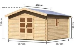 KARIBU Blockbohlenhaus Meldorf 6, Fichtenholz Ca. 40 Mm, Satteldach -Kettler Verkaufs-Shop 4 19430 1.jpg