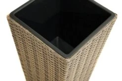 Ploß Rabida Pflanzgefäß, Champagner-meliert, Polyrattan, Konisch, 28x28x60 Cm, Kunststoffeinsatz -Kettler Verkaufs-Shop 4 20153.jpg