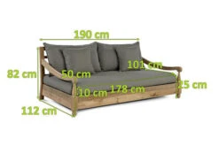 OUTFLEXX Sofa, Natur, Recycled FSC®-Teak, 190x112x82cm 2 Sitzer, Inkl. Kissen, Mit Armlehnen -Kettler Verkaufs-Shop 4 20310.jpg