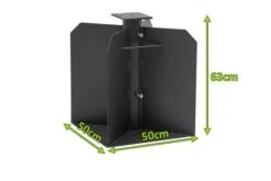 OUTFLEXX Bodenanker XXL Für Ampelschirme, Anthrazit, Pulverbesch. Stahl, 50x50x63 Cm, Zum Einbetonieren -Kettler Verkaufs-Shop 4 21594.jpg