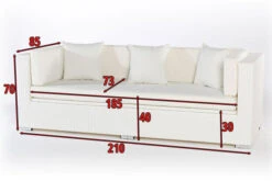 OUTFLEXX 3-Sitzer Sofa, Weiß, Polyrattan, Inkl. Polster Und Wasserfeste Kissenbox 9 OUTFLEXX 3-Sitzer Sofa, Weiß, Polyrattan, Inkl. Polster Und Wasserfeste Kissenbox -Kettler Verkaufs-Shop 4 2511 1 BOX.jpg