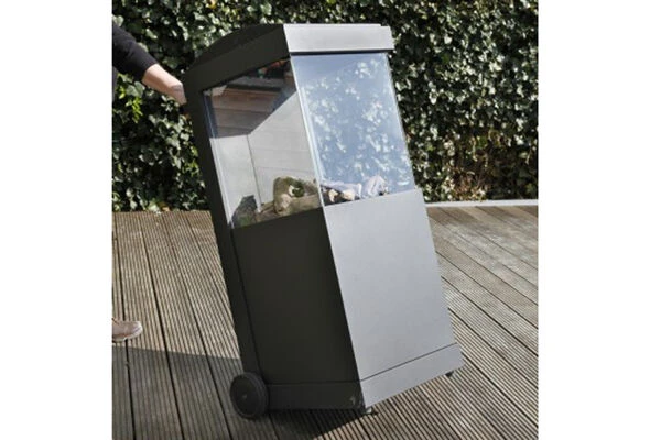 FABER Gartenkamin TheBUZZ, Schwarz, Mit Rädern 6 FABER Gartenkamin TheBUZZ, Schwarz, Mit Rädern – Bild 4