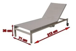 OUTFLEXX Rollliege, Silber, Edelstahl/Textilene,mit Verstellbarer Rückenlehne, 212x71x36cm -Kettler Verkaufs-Shop 4 7100 3.jpg