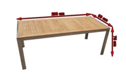 OUTFLEXX Esstisch, Edelstahl/FSC-Teakholz, 200x90cm -Kettler Verkaufs-Shop 4 7101 4.jpg